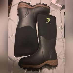 Size 9 TIDEWE Rubber Neoprene Boots Men Waterproof Durable 6mm Neoprene Boot